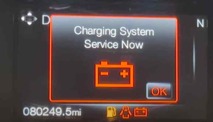 charging system service now ford 150